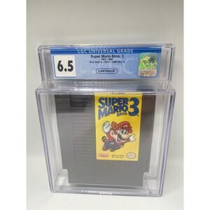 Super Mario Bros. 3 - NES - CGC Grade 6.5 Nintendo Sweet Cartridge Look